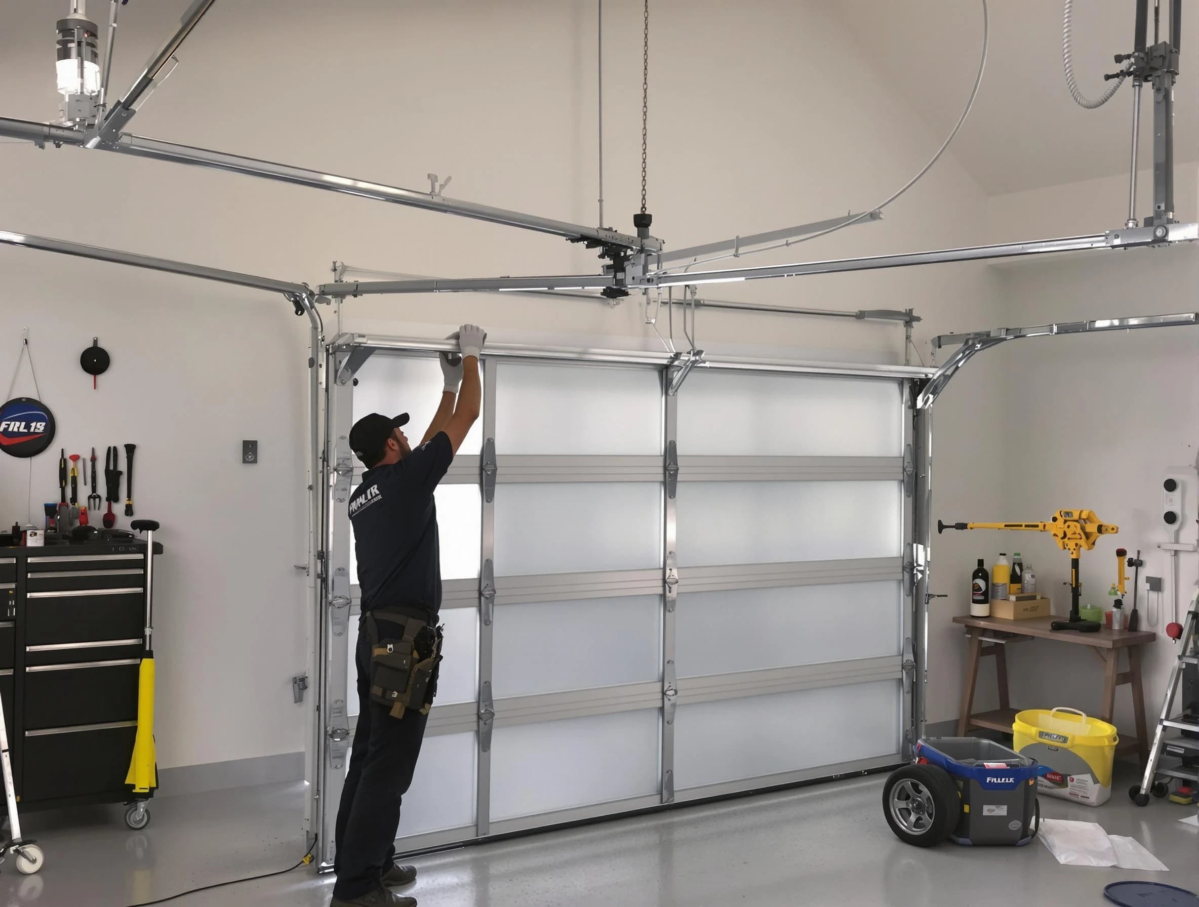Ambridge Garage Door Repair certified team performing precision garage door installation in Ambridge