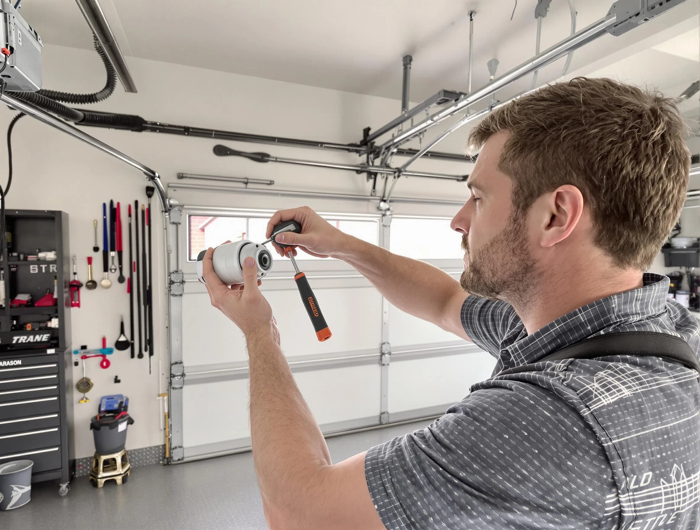 Garage door opener repair service by Ambridge Garage Door Repair in Ambridge