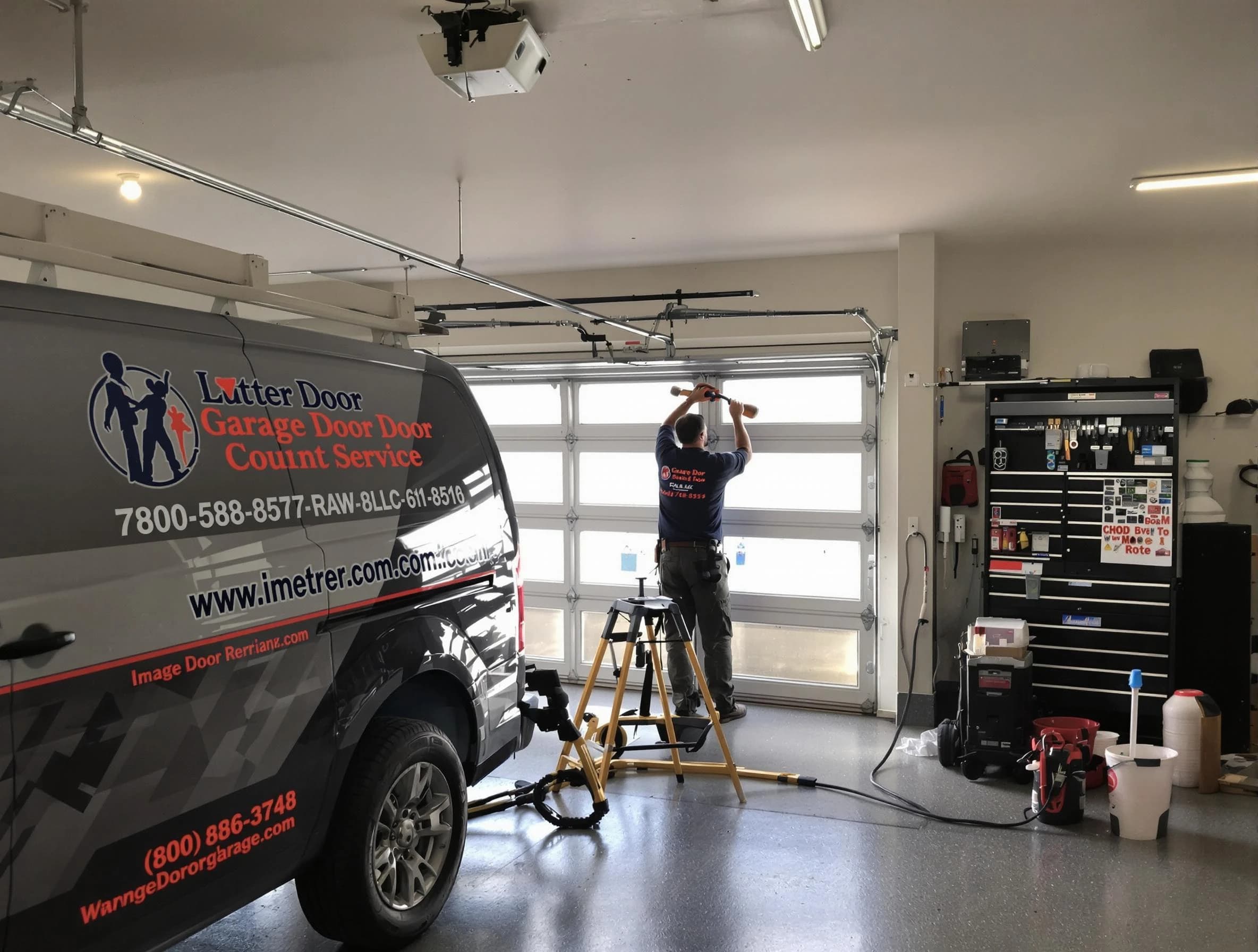 Ambridge Garage Door Repair rapid response team performing same-day repair in Ambridge