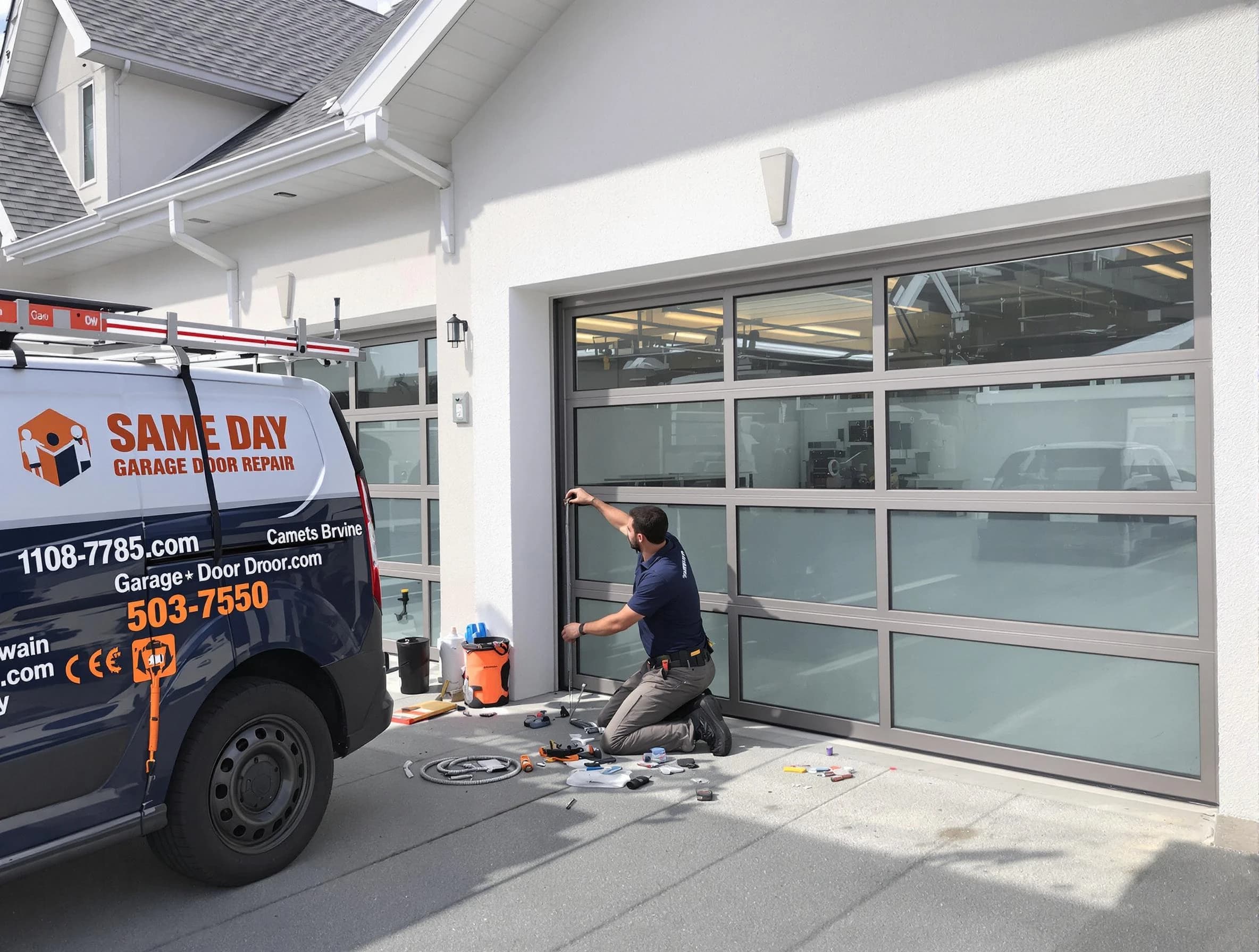 Same-day garage door repair service by Ambridge Garage Door Repair in Ambridge