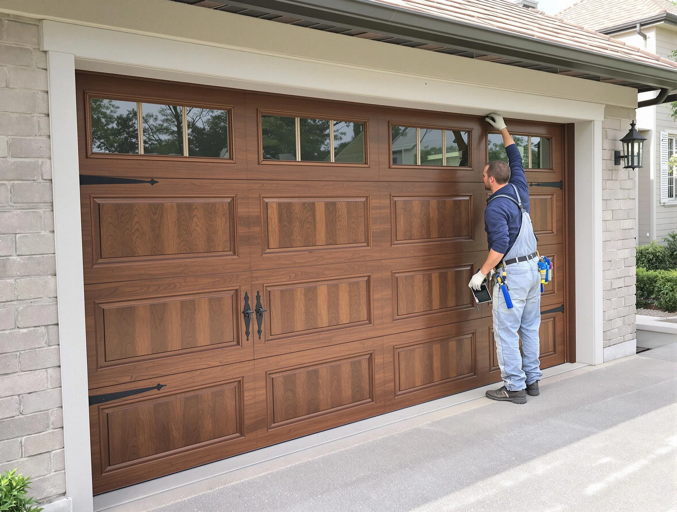 Custom garage door showcase by Ambridge Garage Door Repair in Ambridge