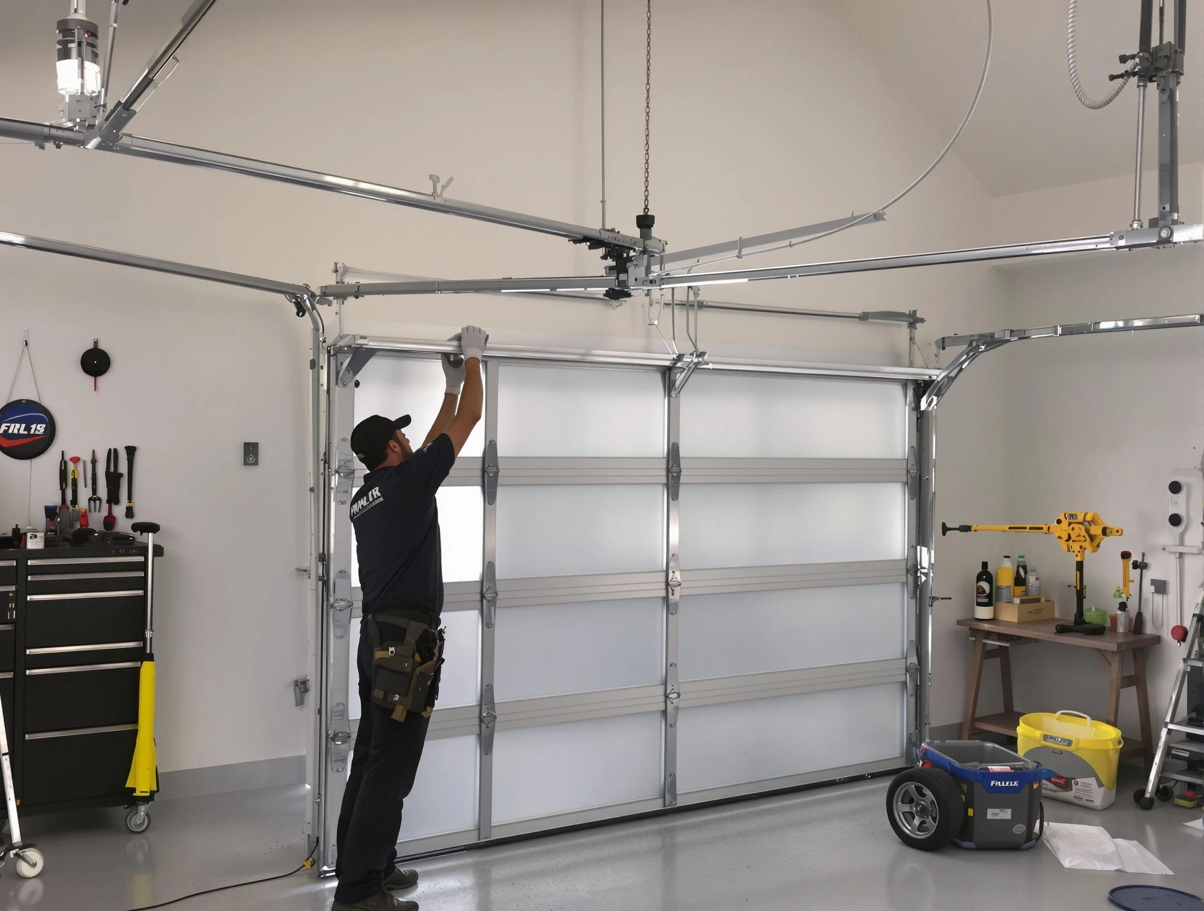 Ambridge Garage Door Repair certified team performing precision garage door installation in Ambridge