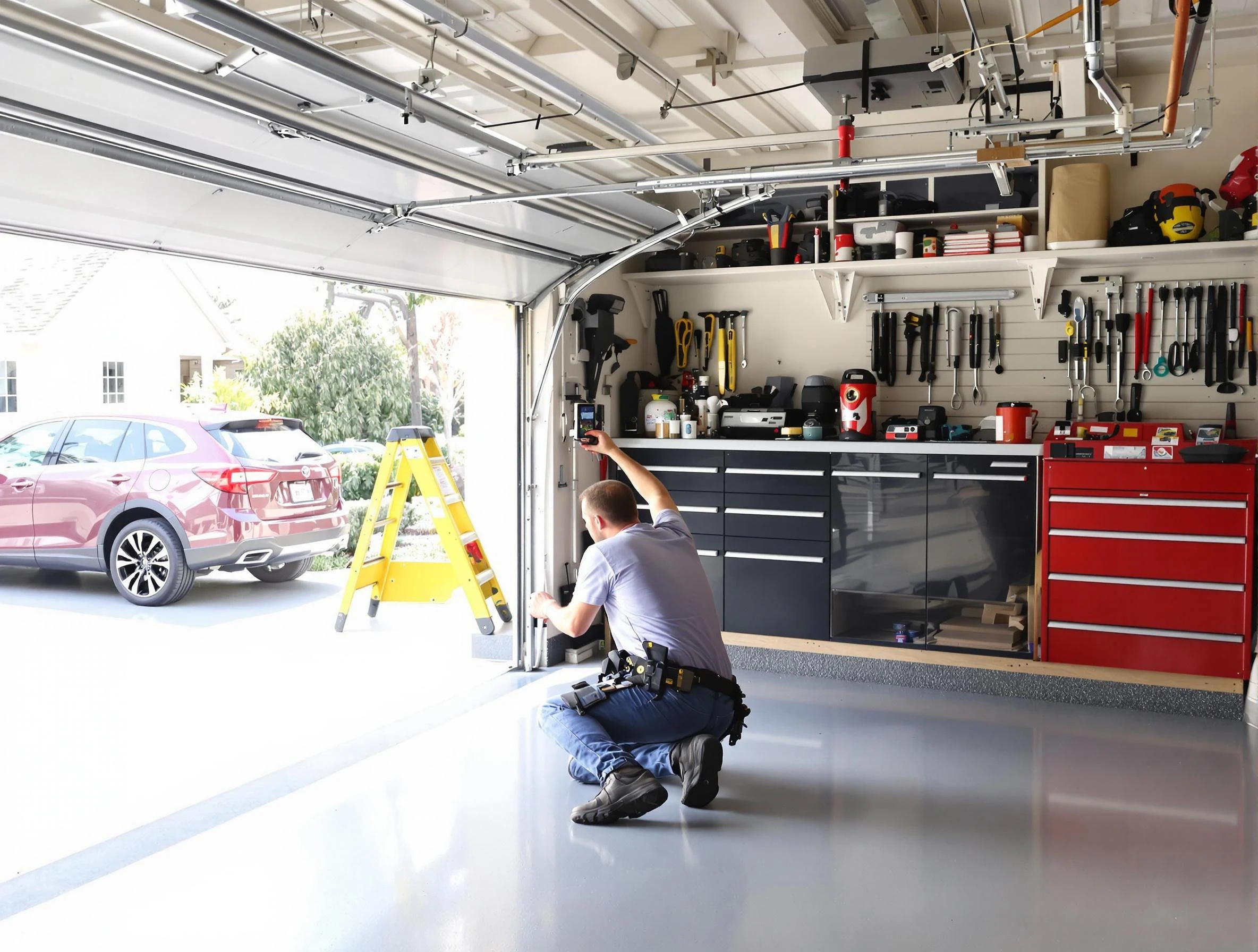 Local garage door repair service by Ambridge Garage Door Repair in Ambridge