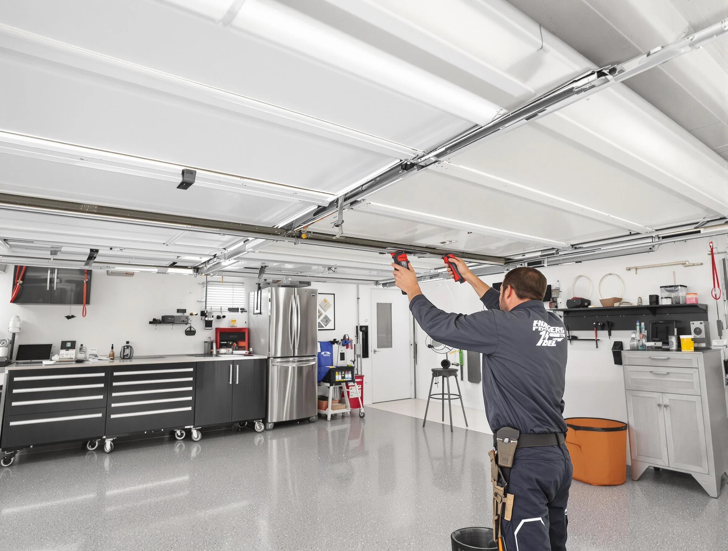Overhead garage door repair service by Ambridge Garage Door Repair in Ambridge