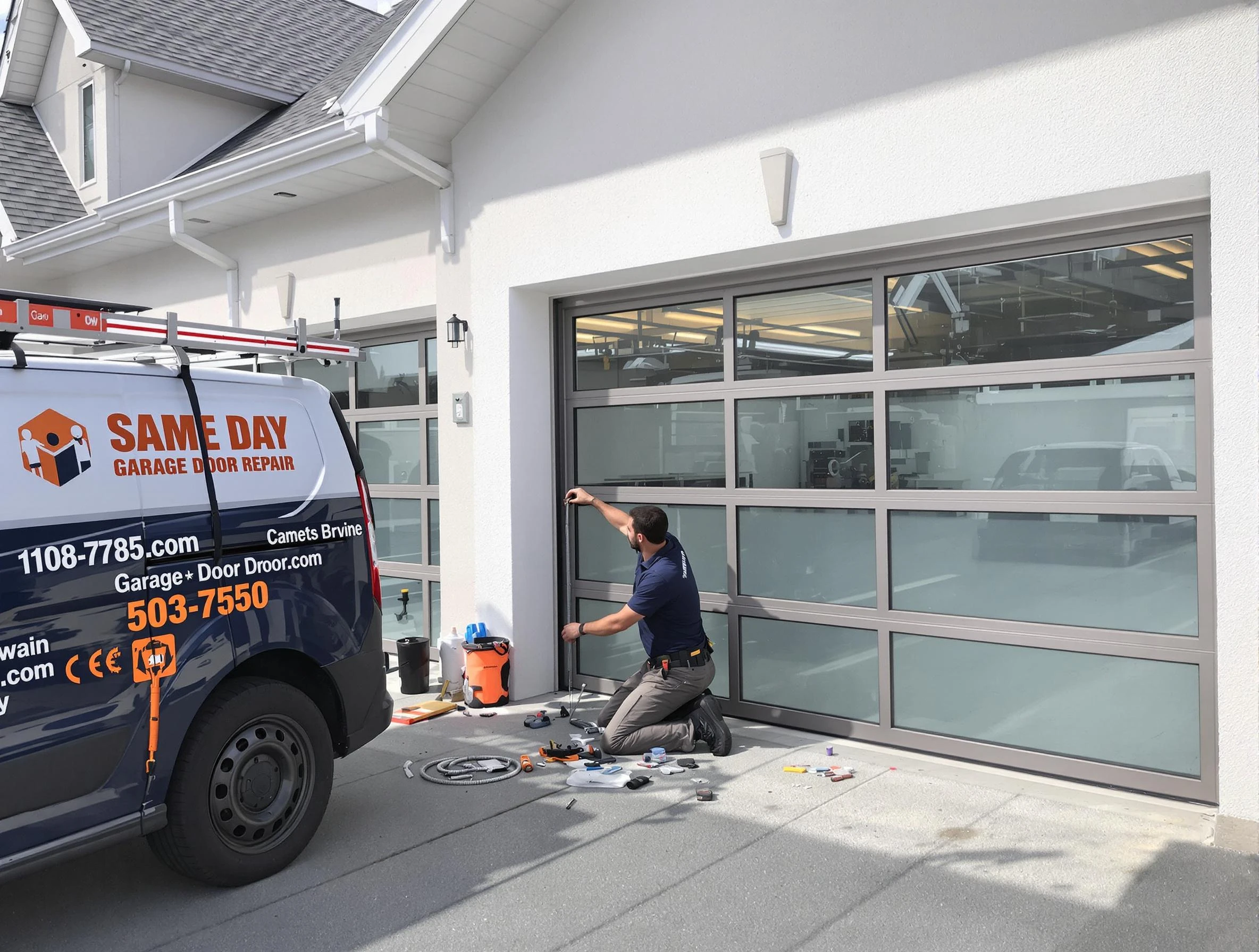 Same-day garage door repair service by Ambridge Garage Door Repair in Ambridge